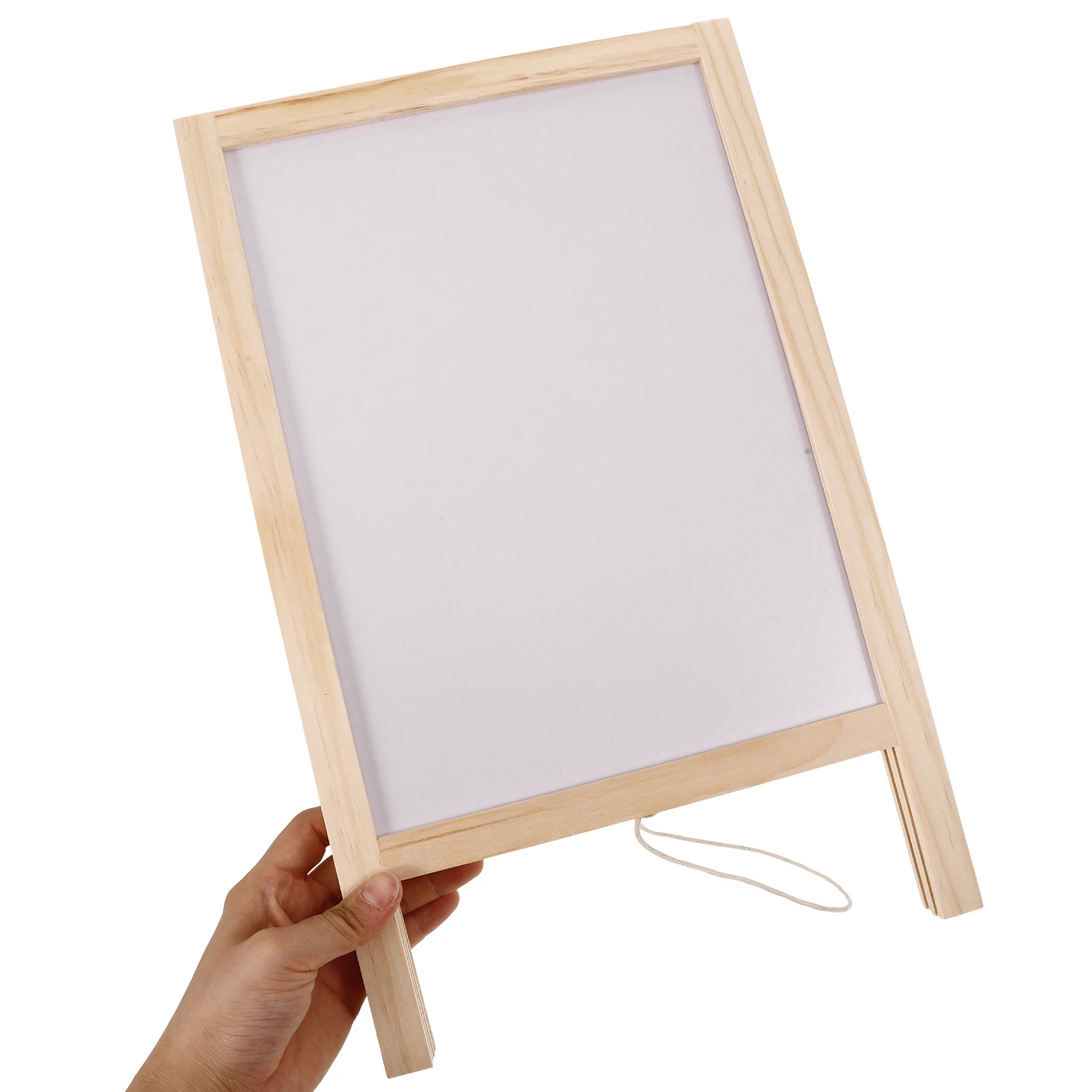 Mini Blackboard Double-sided Chalkboards Wooden Message Board Tags Blackboard Signs Display Notes Schedule Diet