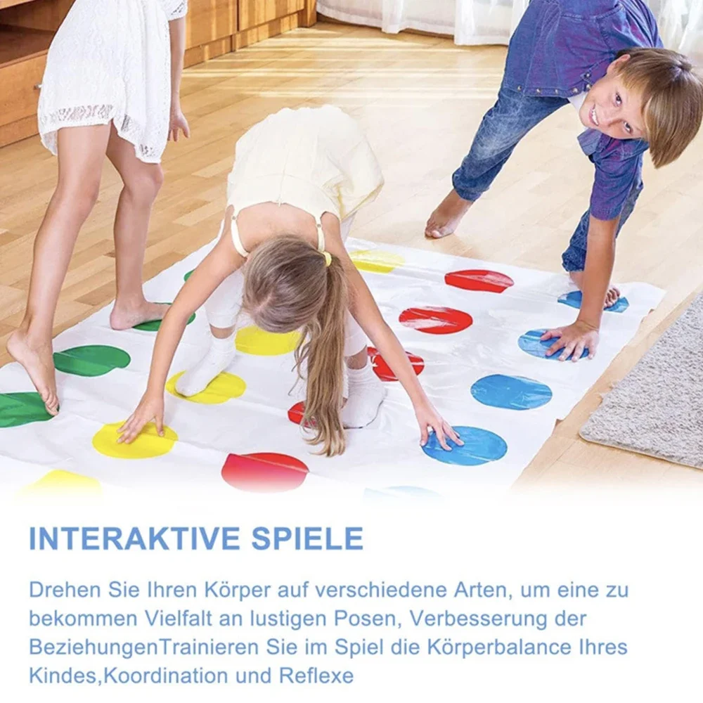 Juego multijugador para fiesta familiar, juegos Twister, juguetes para interiores y exteriores, juego que torce el cuerpo para niños y adultos, ayuda interactiva deportiva