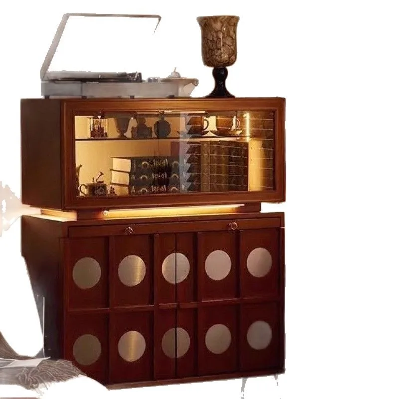 

second-hand sideboard solid wood vintage entrance display living room