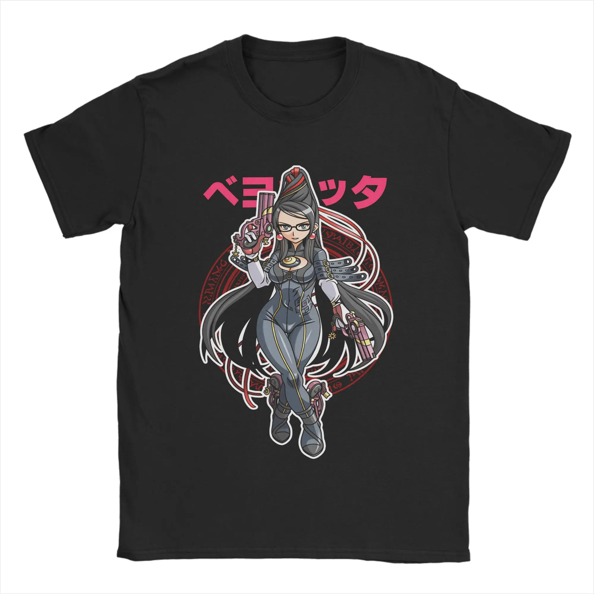 

Мужские футболки Bayonetta, топы из 100% хлопка, летние футболки с короткими рукавами, модная повседневная футболка с круглым вырезом, большой размер