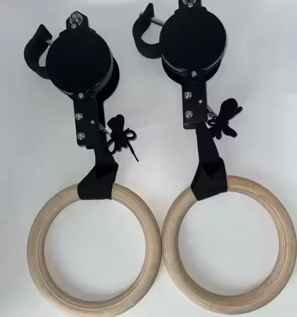 Birch Fitness Rings High Load-Bearing Adjustable Home Gymnastics Exercise Equipment Stamping Pull up Rings Wooden view 3
