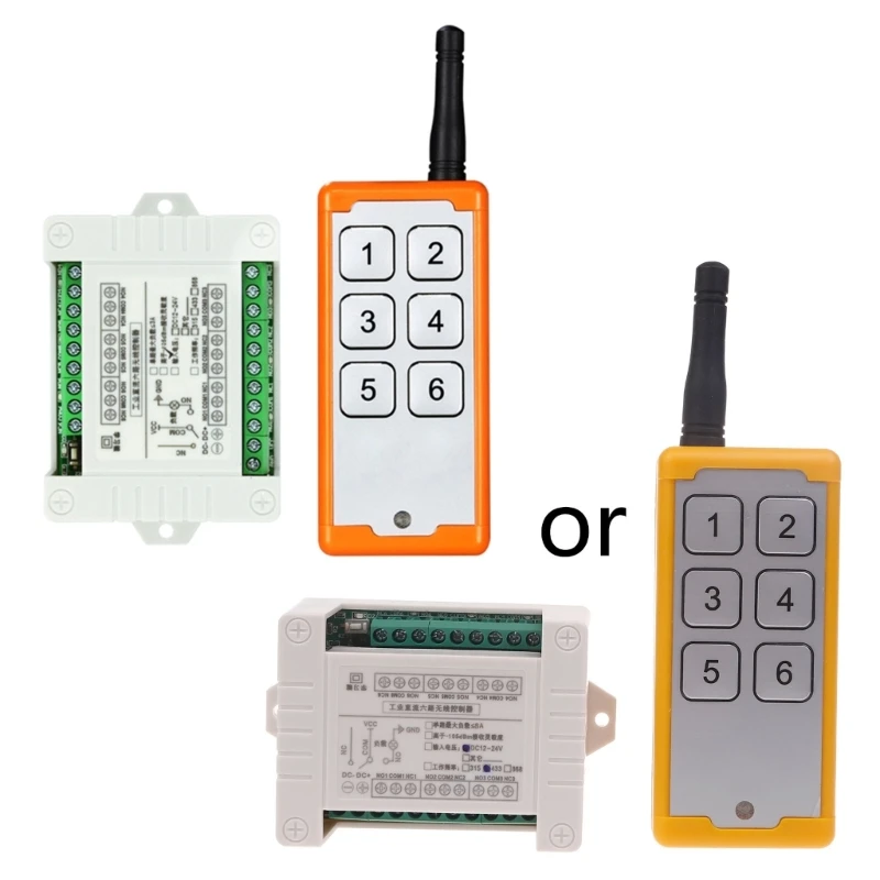 Wireless Remote 1000M Meters Long Distance,for DC 12V/24V RF Remote Control for Garage Gate Motor