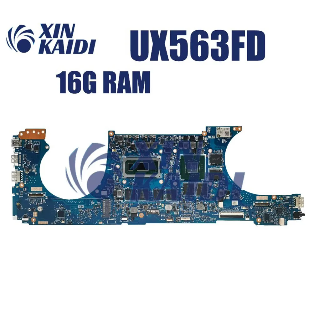 Computer Mainboard For Asus ZenBook Flip UX563FD UX563F Q536FD BX563FD Laptop Mother board i5 i7 10th Gen CPU GTX1050 16G RAM