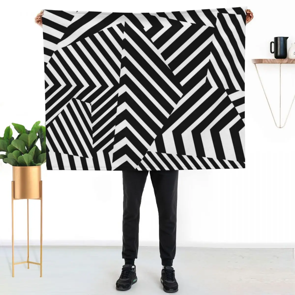 Dazzle Camouflage Throw Blanket Stuffeds Heavy christmas gifts heavy to sleep Cute Bed covers Blankets
