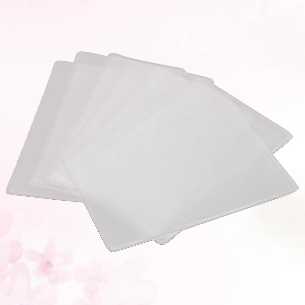 

50Pcs Transparent PVC Card Sleeves Durable Cover for Bus Subway Card Holder Lightweight Organizer Protective Case