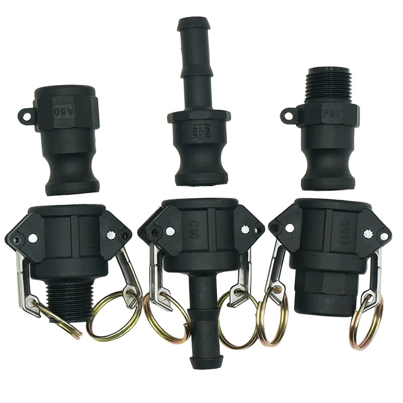 DN15 to DN100 PP  Camlock Coupling Plastic  Fitting Adapter MPT FPT Barb Quick Disconnect 1/2 Inch to 4Inch