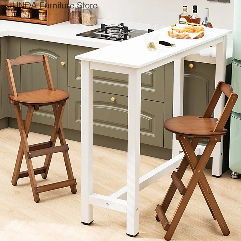 

Fold Counter Bar Stools Kitchen Home Designer Nordic Bar Stool Chair Modern Luxery Banco Alto Plegable Furniture Decoration