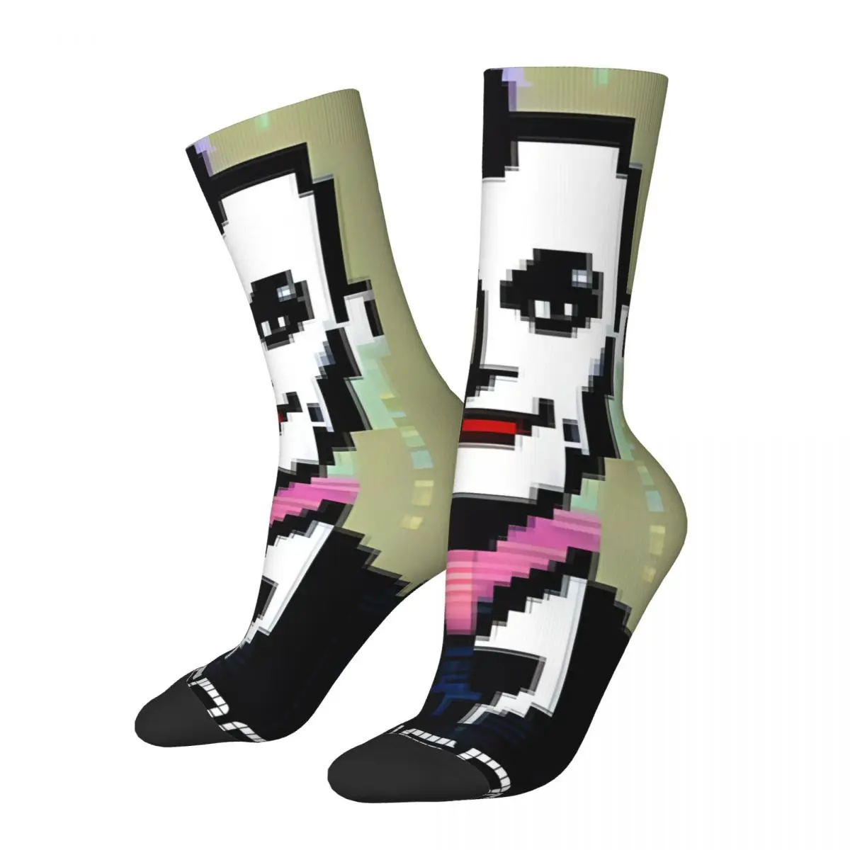 

Funny Happy Core Men's Socks Vintage Harajuku K-Klaus Nomi Hip Hop Novelty Casual Crew Crazy Sock Gift Printed