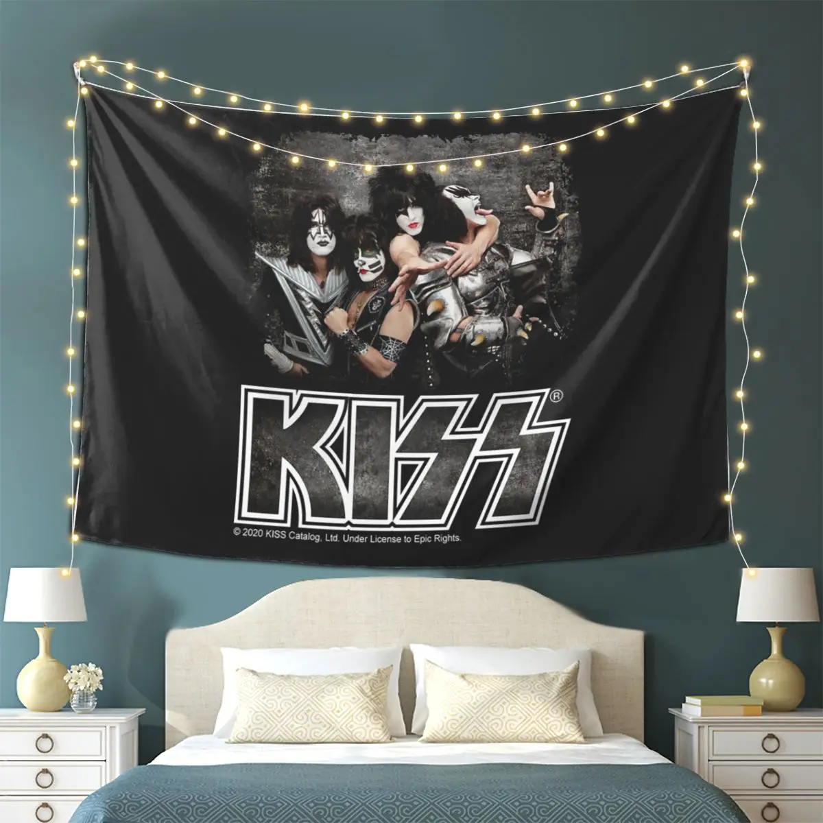 قبلة روك باند ريتور نسيج الجدار شنقا الجمالية ديكور المنزل المفروشات لغرفة المعيشة غرفة نوم