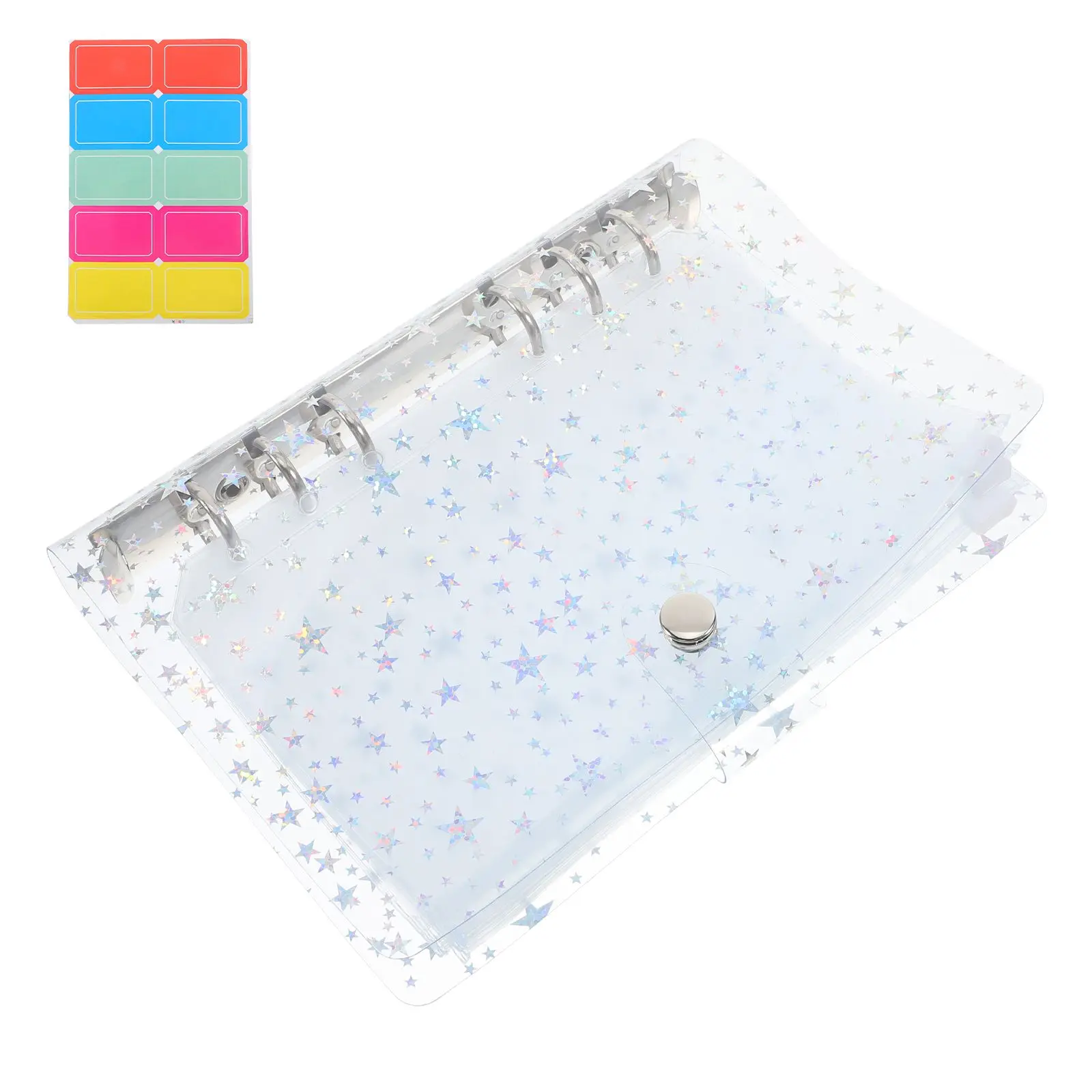 

Pocket Binder Cash Voucher Book Refillable Loose Leaf Notebook Plastic Envelope Compact Transparent Pockets