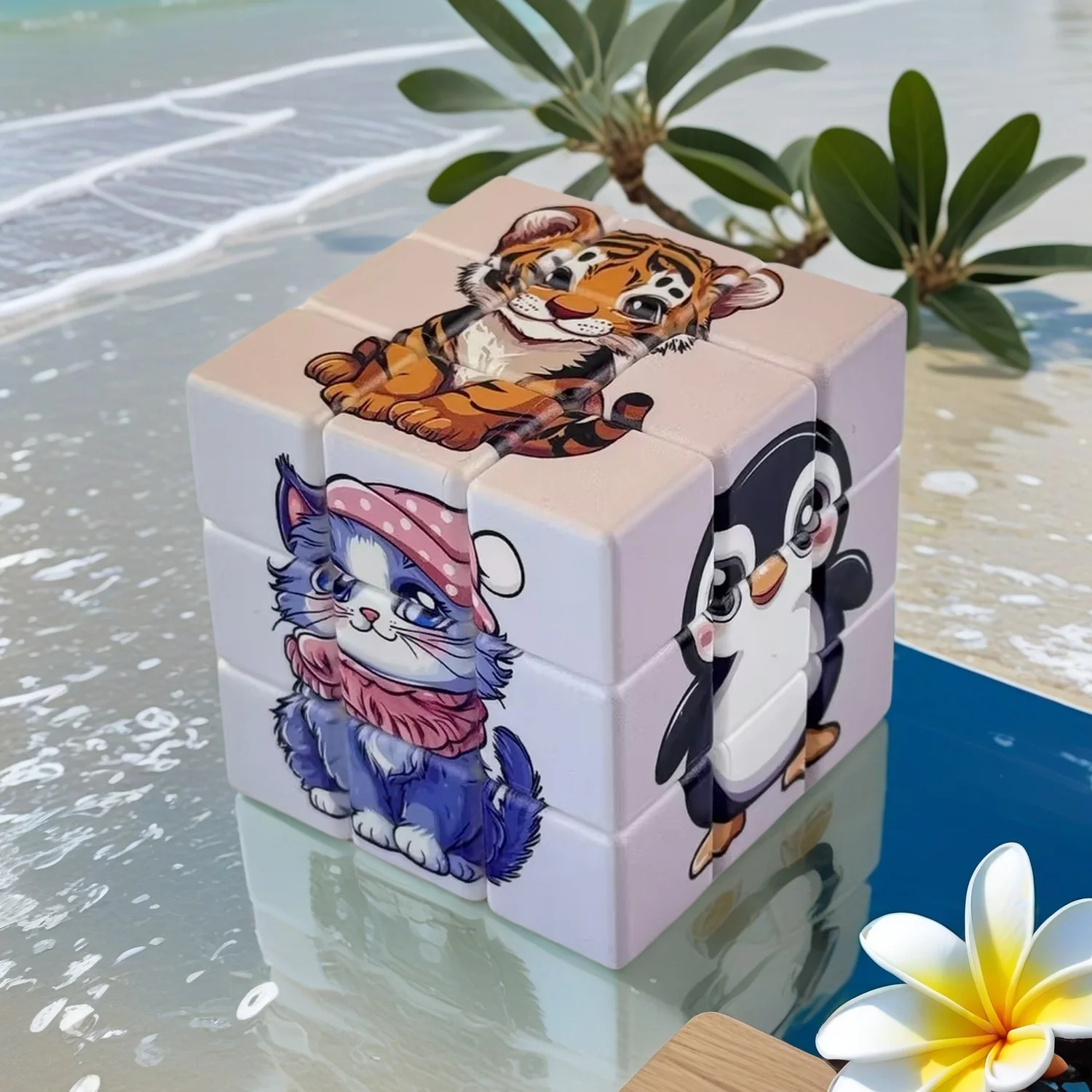 

Three-dimensional cartoon animal, Whole Brain Development Wisdom Blocks, Educational puzzle gifts
