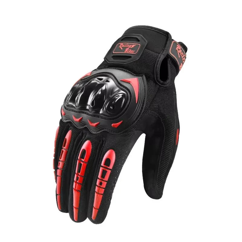 Summer Breathable Full Finger Motorcycle Gloves Non-slip Wear-resistant Motocross Racing Gloves Touch Screen Moto Biker Gloves