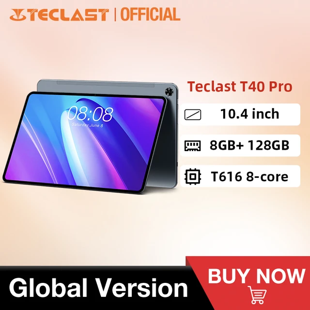 Teclast T40 Pro Tablet 10.4 Inch 2K Full Lamination Android 12 8GB RAM  128GB ROM UNISOC T616 Octa Core 4G Network Fast Charging