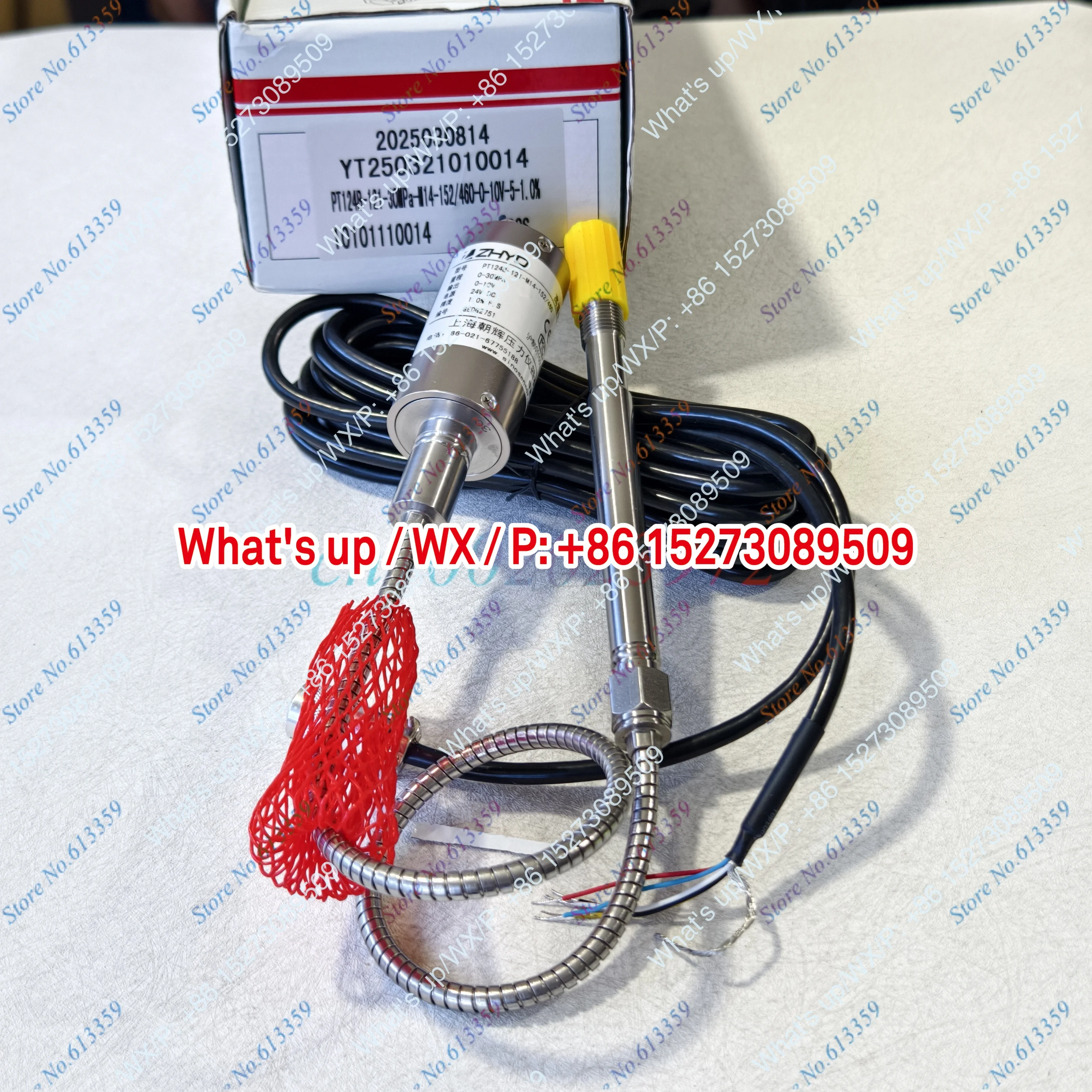ZHYQ PT124B-121-30MPA-M14 Flexible Stem Melt Pressure Transmitter Pressure Sensors Output 4-20mA or 0-10V