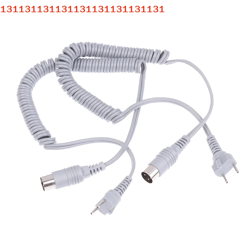 Fil à ressort solide Compatible avec 210 204 90 105L 102L 1.5M câble d'alimentation gris 3 broches 9mm pour perceuse à ongles poignée de manucure électrique