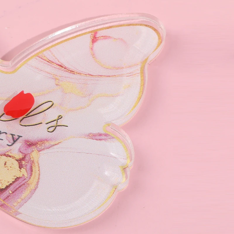 バタフライ レジン アクリル ネイル カラー パレット ジェル ポリッシュ ディスプレイ パレット ミキシング ペイント プレート ネイル アート ディスプレイ ショー シェルフ