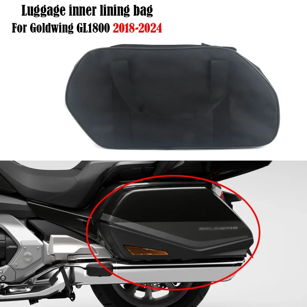 For Honda Goldwing GL1800 Motorcycle Bag Side Case Inner Bags Luggage bags Black A pair 2018 2019 2020 2021 2022 20232024