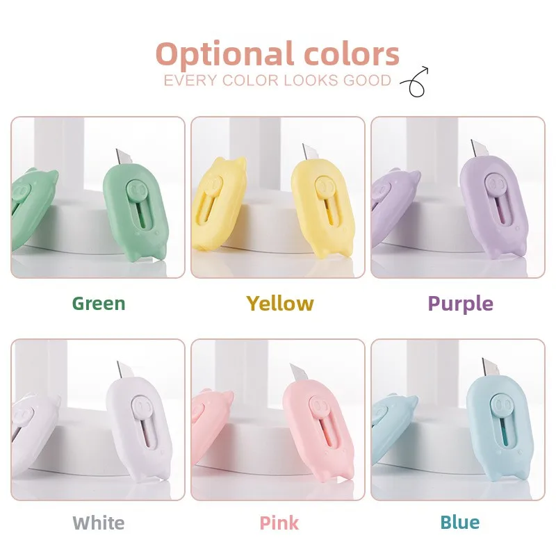 Creative Mini Cartoon Utility Knife Convenient High Appearance DIY Handcraft Paper Cutter Office Express Unboxing Tool Gadget