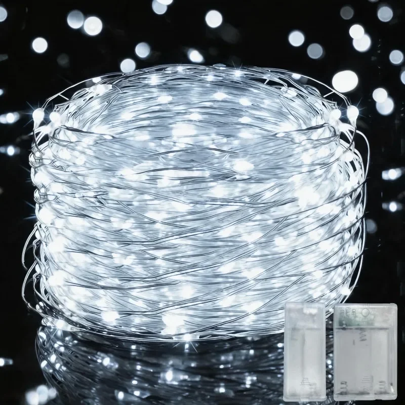 LED String Lights New Year Led Copper Wire Fairy Lights Battery Operated DIY Wedding Party Christmas Decoration Lights