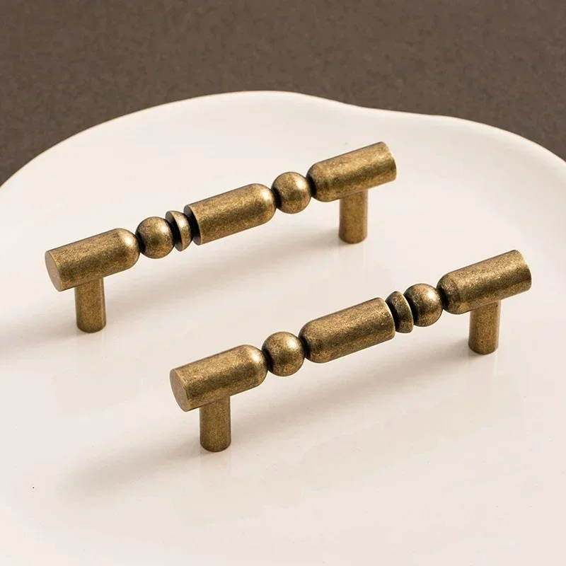 

Cupboard Handles Antique Cabinet Handles and Knobs Bronze Brass Drawer Pulls for Furniture Wardrobe Bedroom Decorative Door Knob