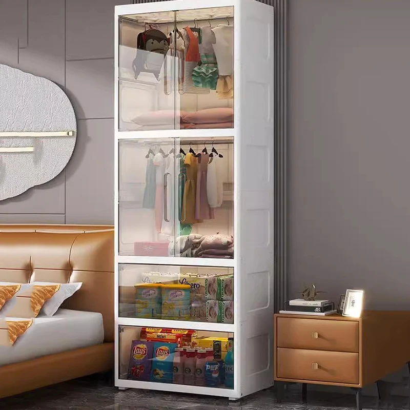 

Plastic Nordic Wardrobe Cabinet Cube Kids Storage Organizer Wardrobe Closet Portable Szafy Do Sypialni Bedroom Furniture