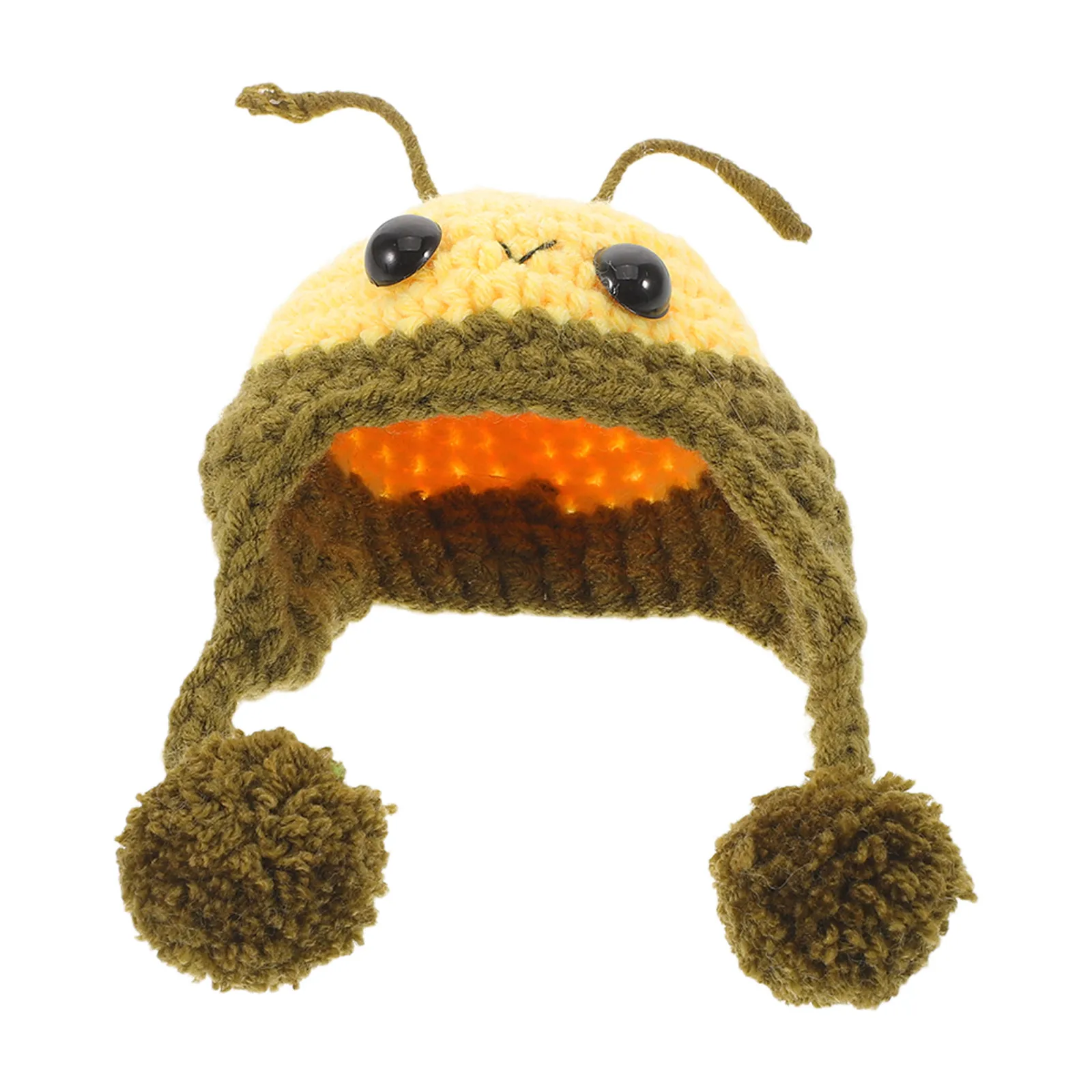 Czapki dziergane w stylu pszczoły, mini czapki zwierząt, małe czapki robione na drutach do rękodzieła, dekoracji domku dla lalek, ozdoby na przyjęcia, rekwizyty do zdjęć