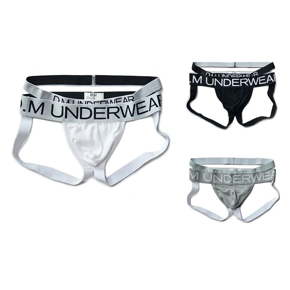 

Mens Cotton Sexy Underwear Leg Ring Home Temptation Double Belt Letter Hip Lift Thong Men'S Clothing 2025 New