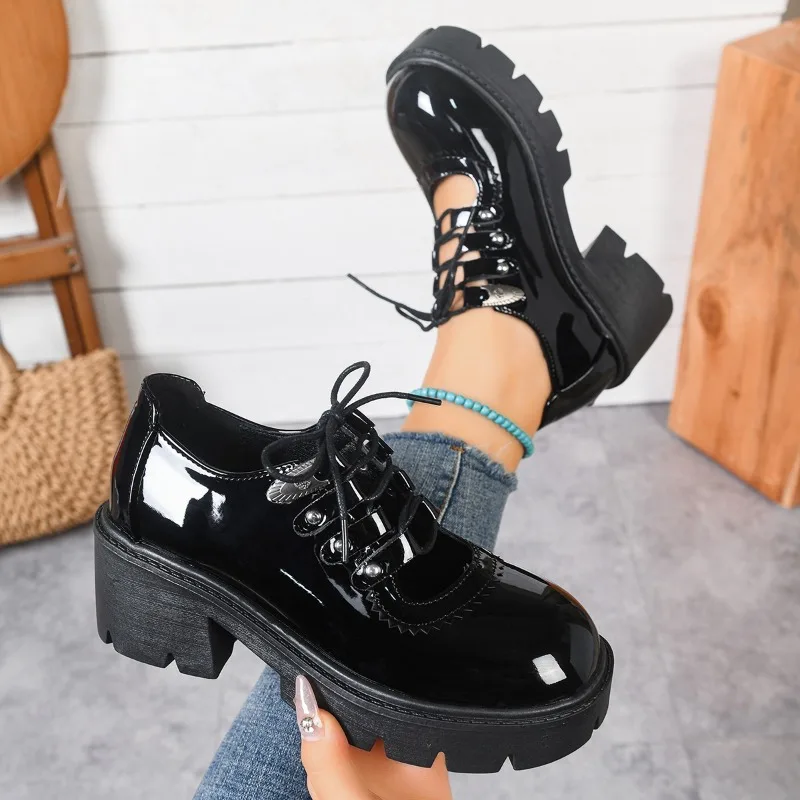 

2025 Women's Fashion Hot Selling High Quality Spring/Autumn Fashion Comfortable Elegant Walking Medium Heel Shoes