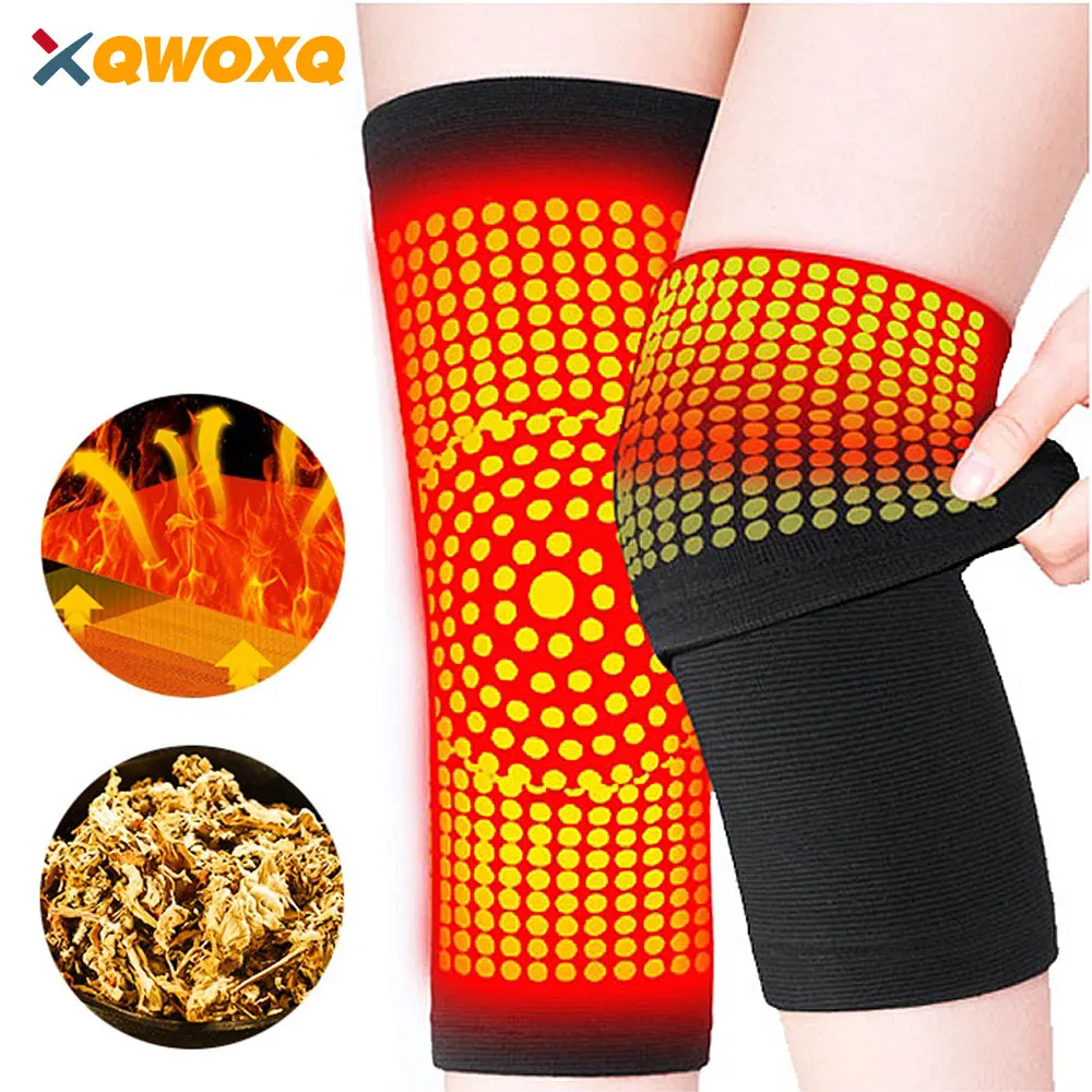 

Wormwood Knee Pads Self Heating Four Sided Elasticity To Keep Warm Old Cold Legs for Men and Women Elderly Joint Protection Calf