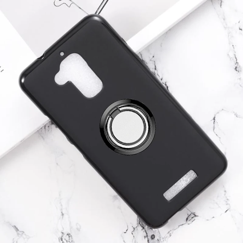 Capa para telefone celular asus zenfone 3 max zc520tl, capa de silicone macio com suporte e anel para celular x008d x008da x008dc x00kd