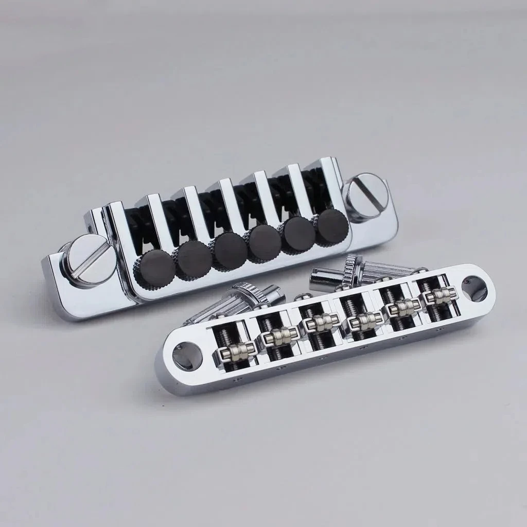 Guyker-Tune-O-Matic Roller Saddle Guitar Bridge, GM005, Vintage TP6 Tailpiece, 5Colors Available