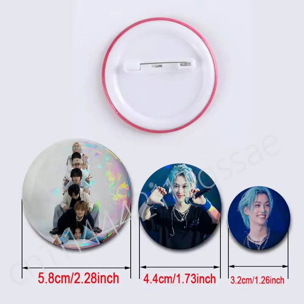 FOR S-SKZ Badges Tinplate Soft Button Pin Brooch Metal Badge Custom Jewelry Accessories Hat Bag Lapel