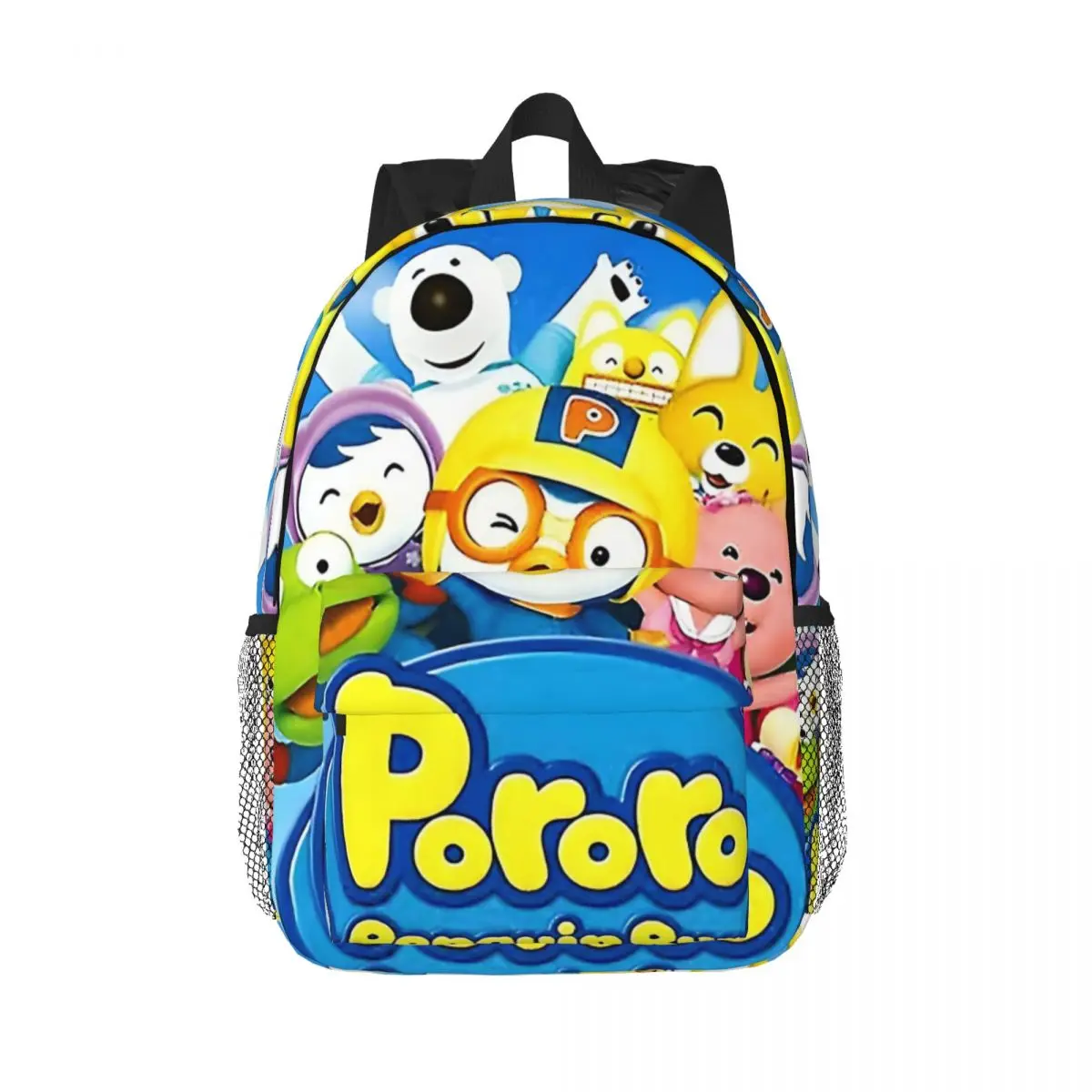 Pororo Run Printed Lightweight Casual Schoolbag For School, Outdoor, Shopping, Office 15inch