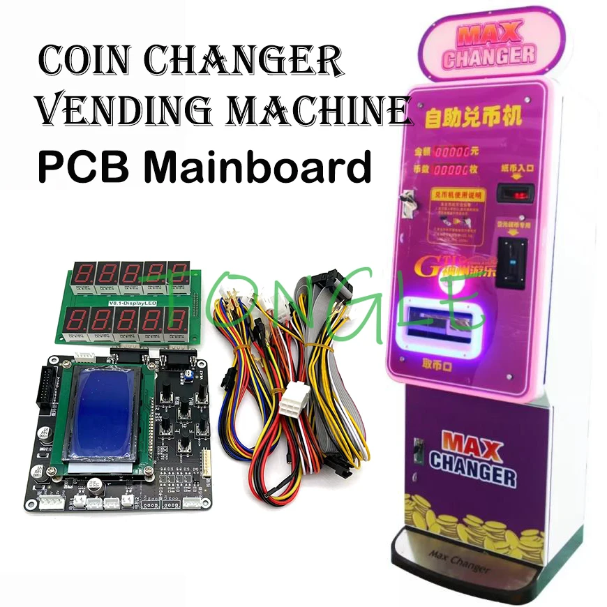 Automatic Banknote Bill Exchange Coin ATM Changer Motherboard for Arcade Coin Vending Machines Support Customized Development