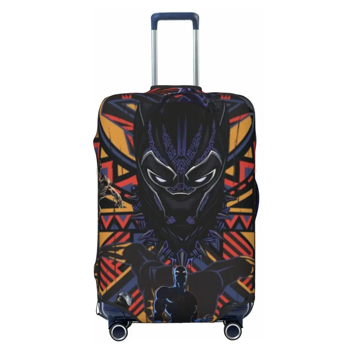 

Custom Black Panther Comic Travel Luggage Cover Elastic Anime Wallpaper Suitcase Cover Protector Fit 18-32 Inch