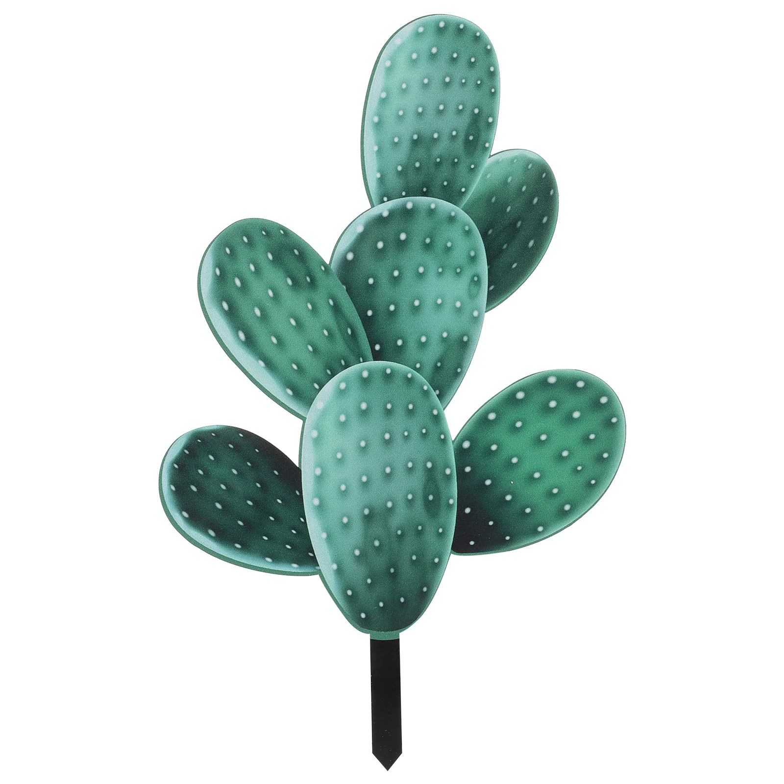 Cactus Card Ambience Decoration Garden Adornment Ground Insert Decorations Sturdy Stake Landscaping Lawn Acrylic Ornament