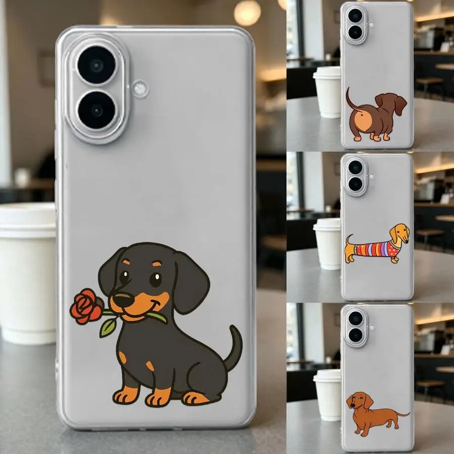 Classic Dachshund Sketch Phone Case for Samsung Galaxy A12 A35 A16 A02 A71 A72 A15 A51 A56 A73 A25 A52 A54 A50 A35 A72 A22 A06