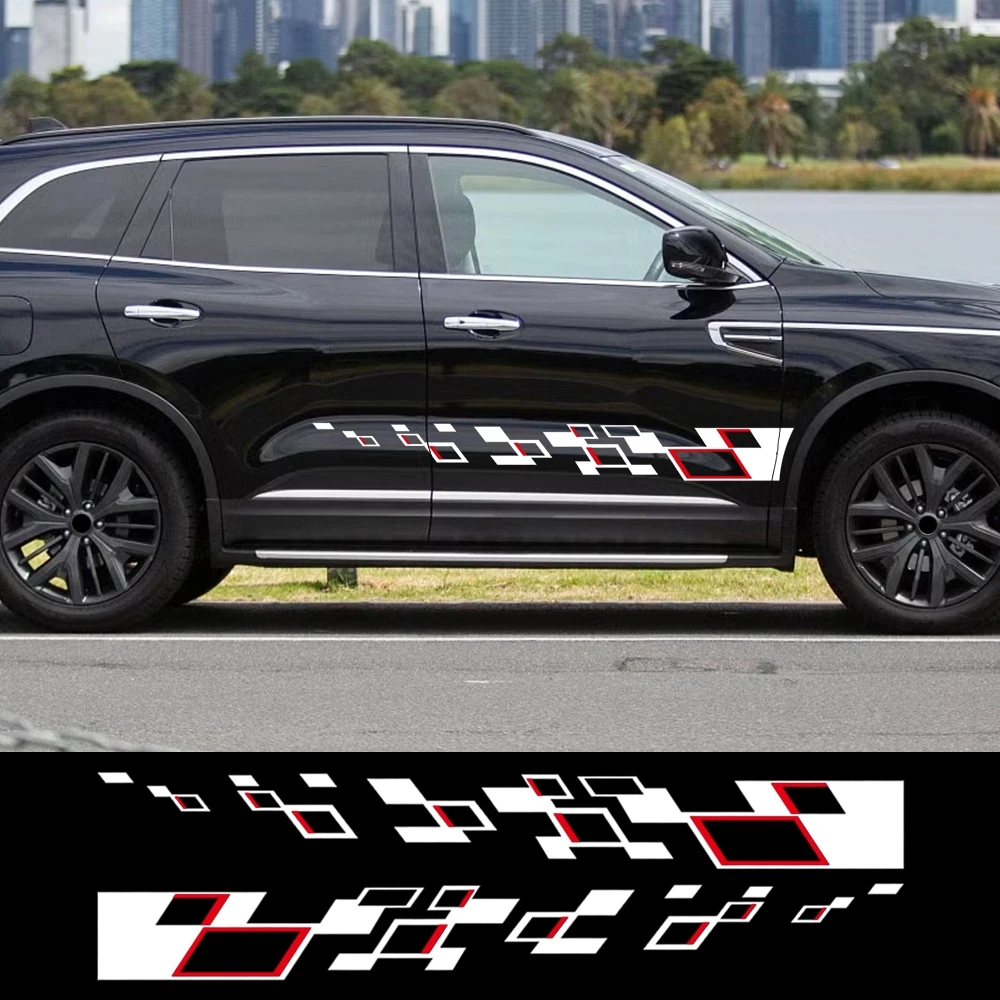 

Car Side Body Stickers for Renault Koleos Sports Racing Stripes Graphic Vinyl Decor Decals Auto Exterior Tuning Accessories