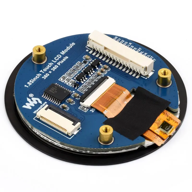 1.85inch LCD TouchScreen Display ST77916 For Arduino /Raspberry Pi /ESP32 /Pico /STM32 360×360 Resolution
