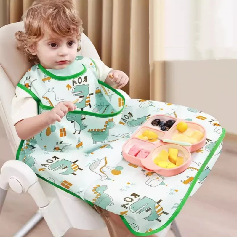 

Baby high chair cover, baby type meal bag, sleeveless eating bib, children's cover dress, outer apron for wearing