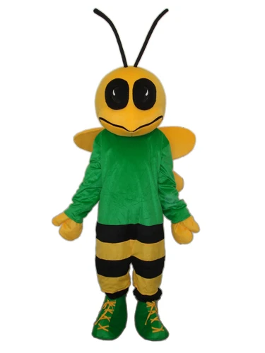 Disfraz de Mascota de abeja para adulto, disfraz de Mascota de cuerpo completo, accesorios de Halloween y Navidad, novedad