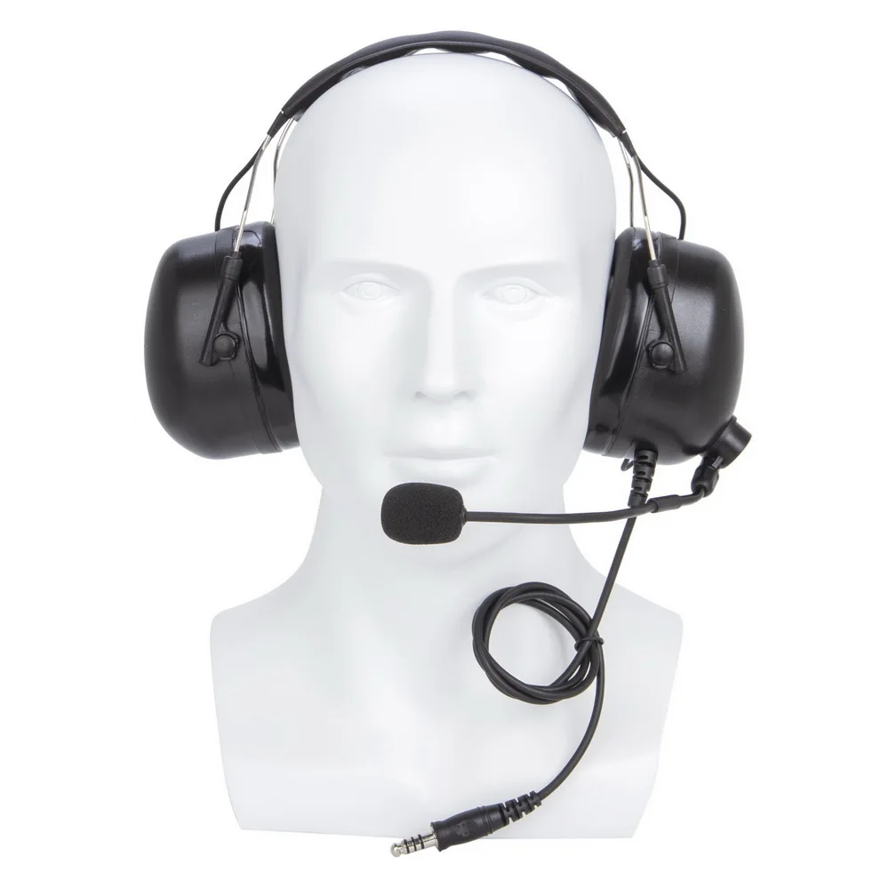 Casque d'aviation universel U94 PTT +, casque d'écoute de pilote pour HYT Hytera PD680 X1P PD660 PD600 HYTERA AR 685