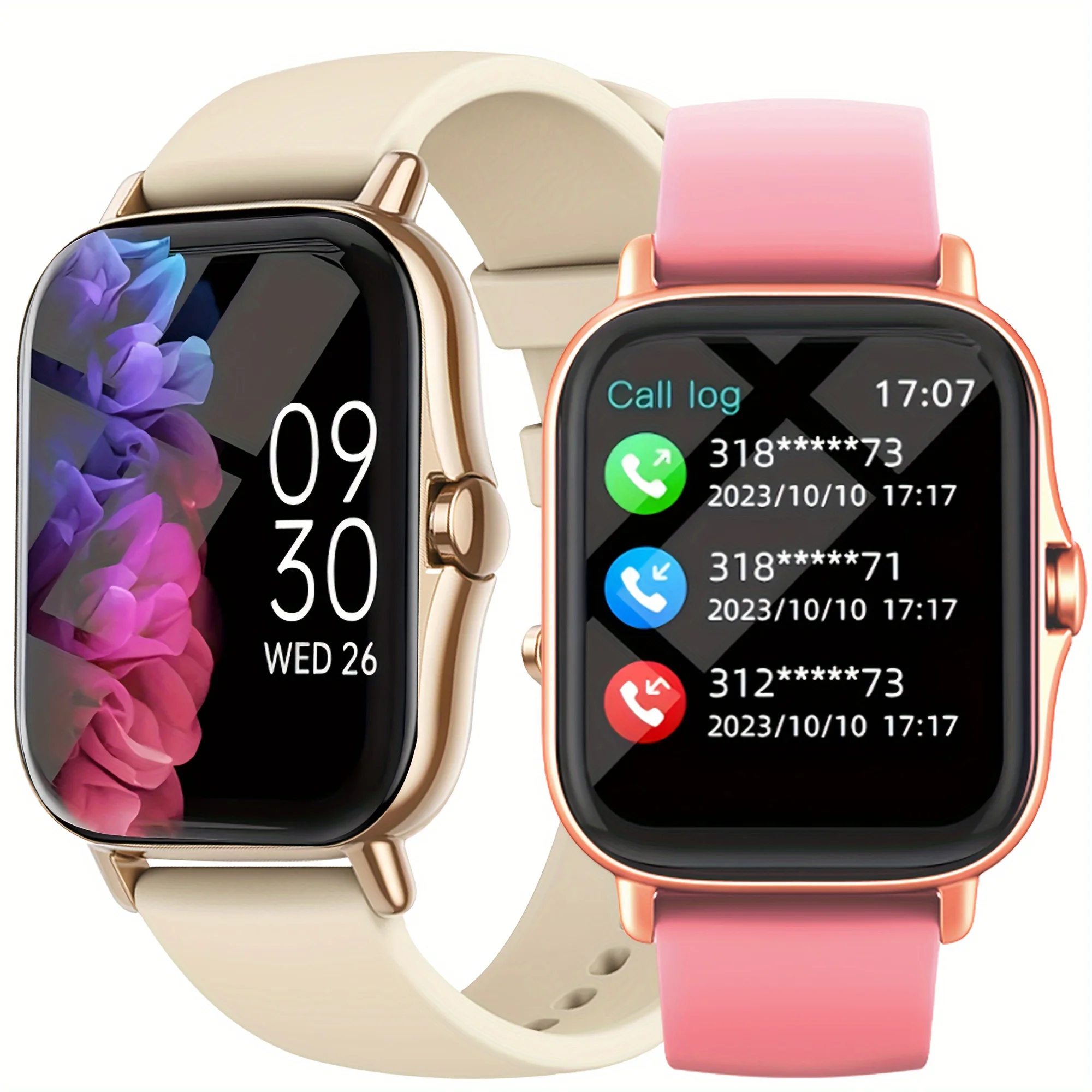LAXASFIT Neue Smartwatch, 1,83 Zoll, voller Touchscreen, Bluetooth-Anruf, Fitness-Tracker, Alarm, Smartwatch für Männer und Frauen, Weihnachtsgeschenk