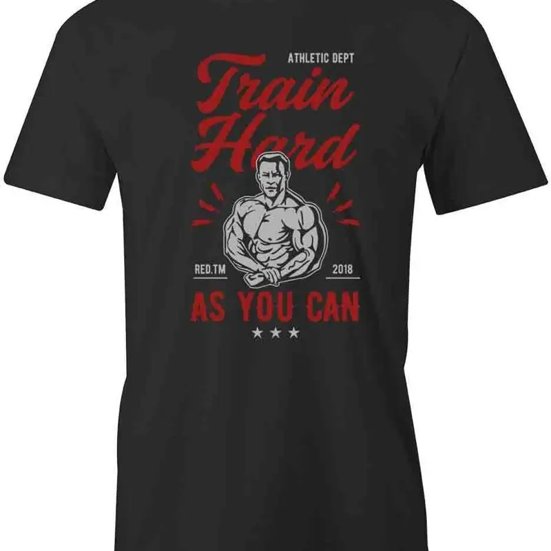 

TRAIN HARD AS YOU CAN T Shirt d Cotton CLOTHING S1BSA168