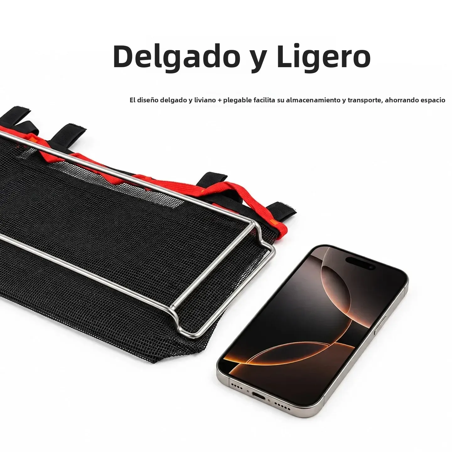 Nueva mesa plegable para acampar IGT con cesta de almacenamiento, cesta para escurrir utensilios de picnic, plato de aluminio, mesa con rejilla de almacenamiento colgante.