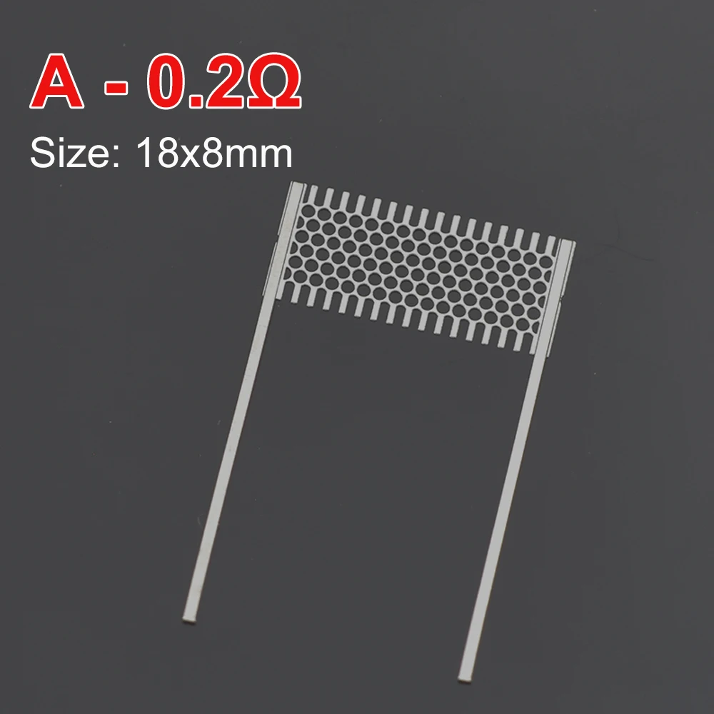 Imagem -02 - Resistência para Rebuild Kit para Reparação Eletrônica Fios de Malha Acessórios para Casa Tipos 0.2ohm 18x8 mm 15x9 mm 15x7.5 mm 16x9 mm 10 Peças 50 Peças 100 Peças