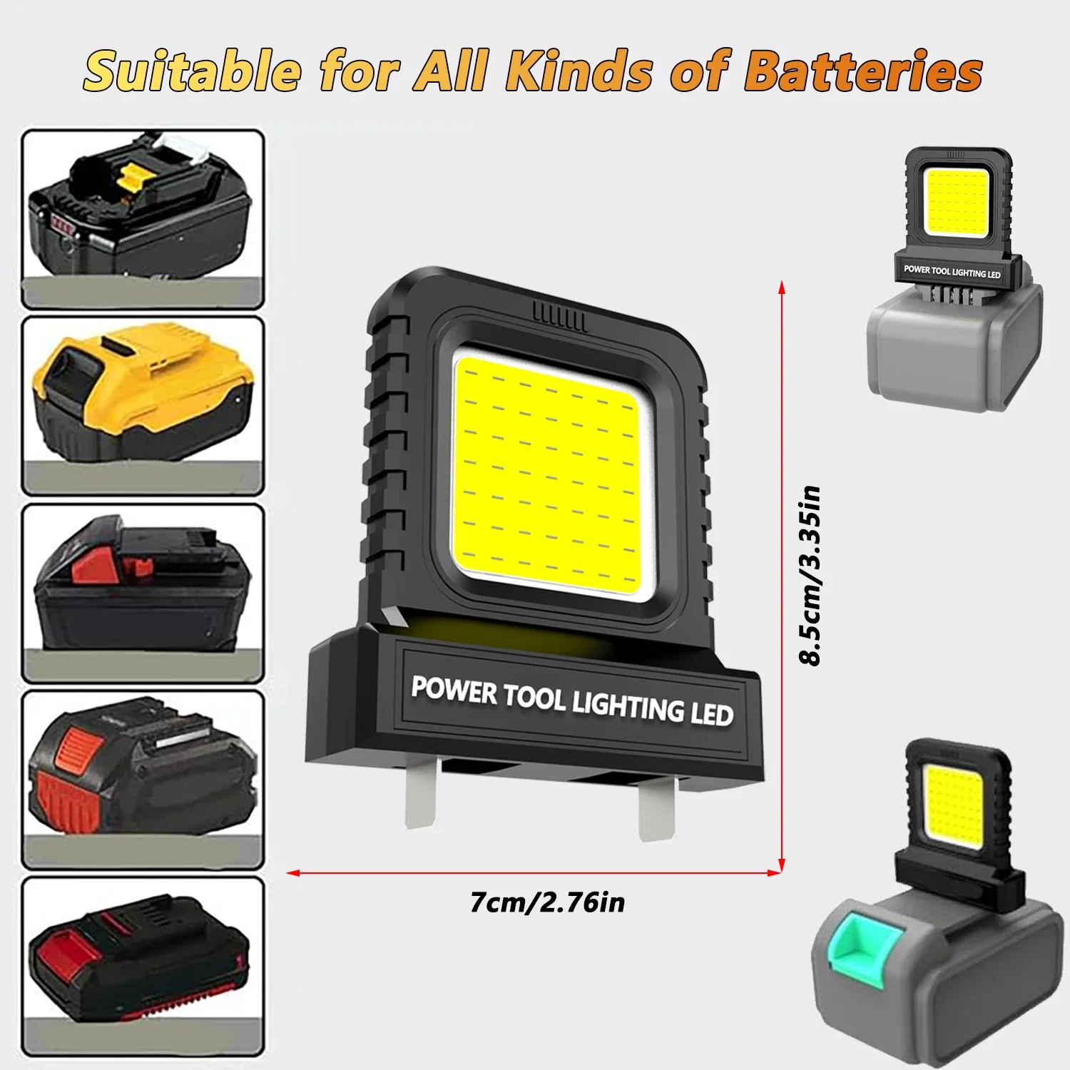ملحقات أدوات الطاقة LED ضوء العمل لماكيتا لميلووكي لديوالت لبوش ل Dayi Lomvum Zhipu 18 فولت-21 فولت بطارية ليثيوم أيون #3
