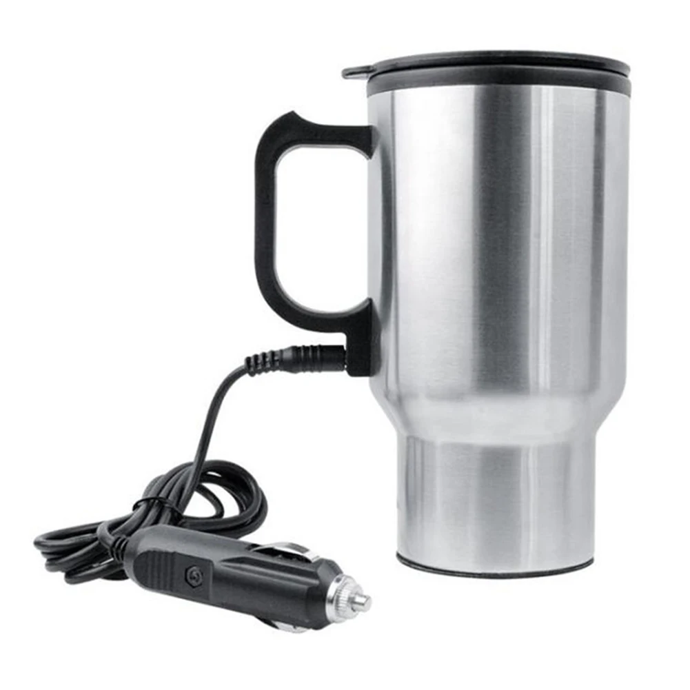 450ml Car Kettle Electric Water Kettle Portable Stainless Steel Cup Thermoses