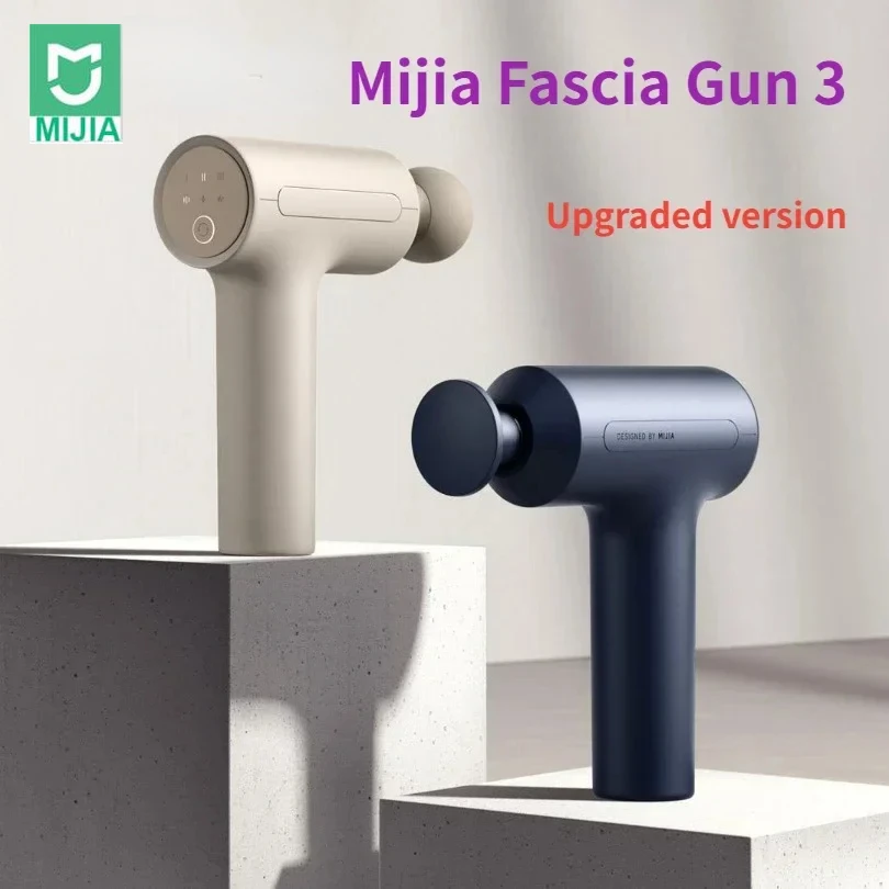 Mijia Fascia Gun 3 Muscle Massage Gun Dual Mode 2450mAh 3 Massage Heads 25KG Thrust Shoulder and Neck Relaxation Massage drivers