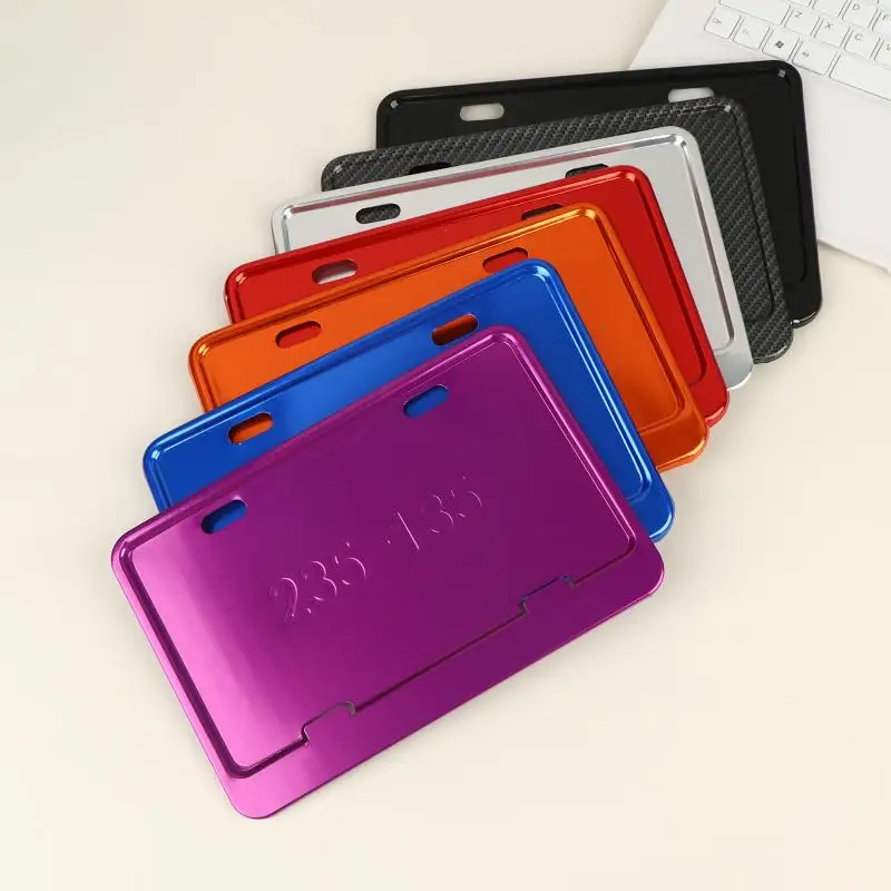 

Universal ‌Aluminum‌ Alloy Plate Cover For Motorcycle Aluminum Alloy License Plate Frame Modified License Plate Frame
